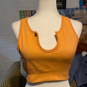 Orange Bralette Workout Top